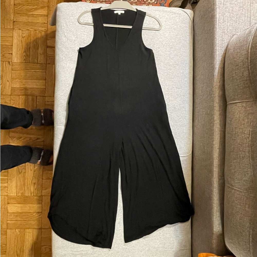 V-Neck Black Jumpsuit